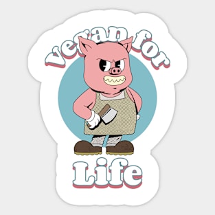 Vegan for Life Sticker